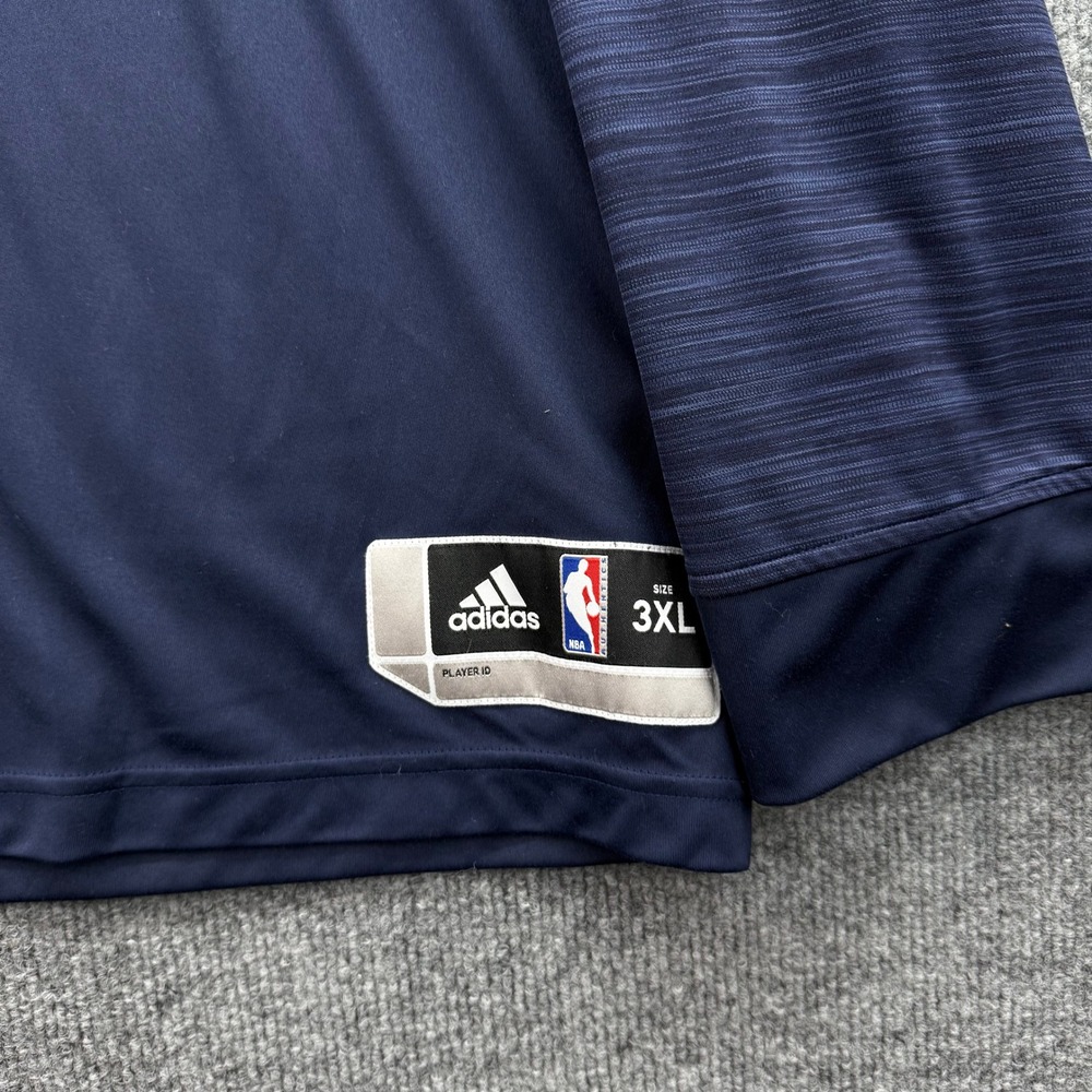 Adidas Dallas Mavericks NBA Shooting Shirt Mens 3XL Navy Blue AI1828 Long Sleeve - Picture 2 of 13
